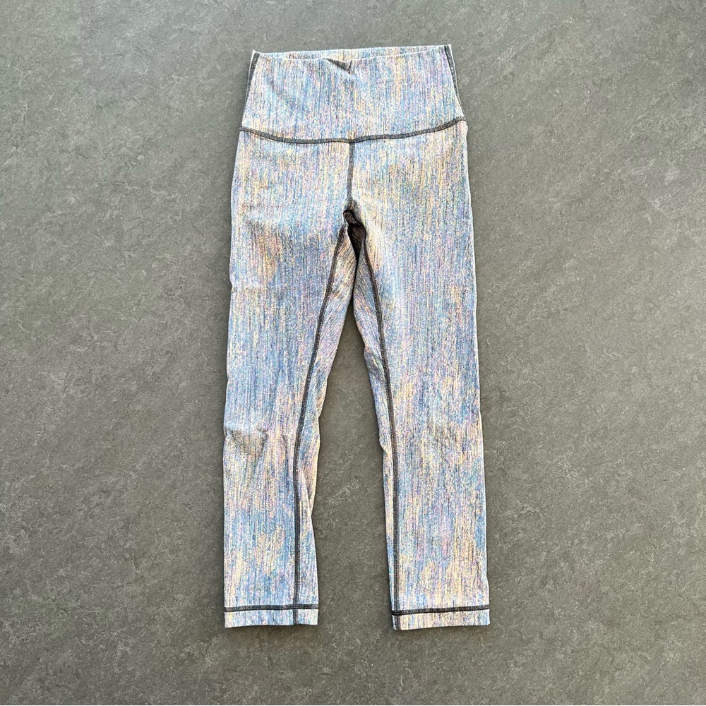 lululemon | Wunder Under High-Rise Crop 21" Luxtreme size 4 multi-color jacquard